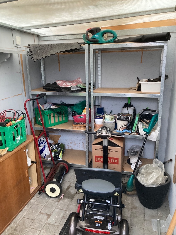 Tømning af redsskabskur