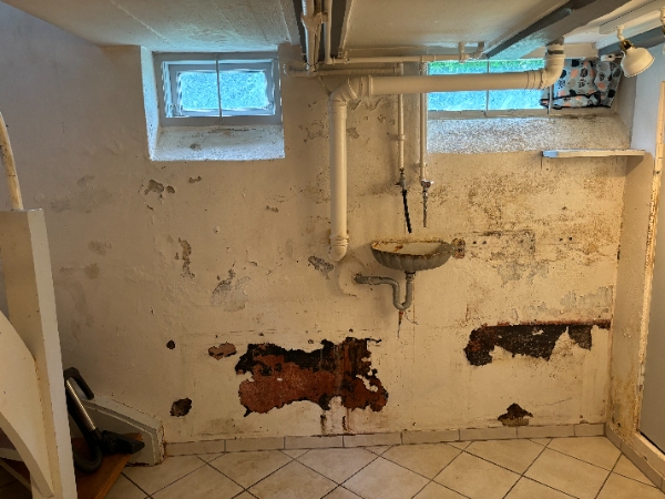 Tør kælder skal istandsættes: pudses og kalkes/males