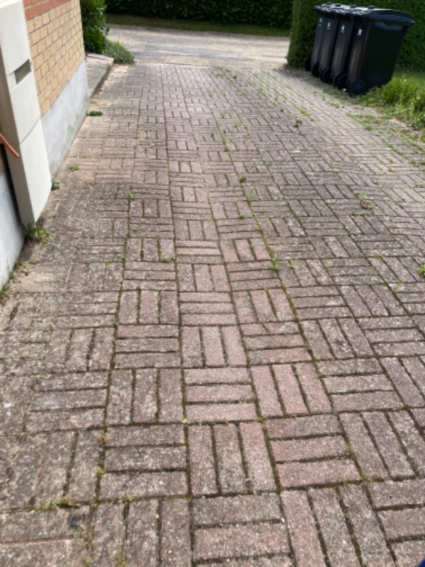 Afhentning af 80m2 betonfliser