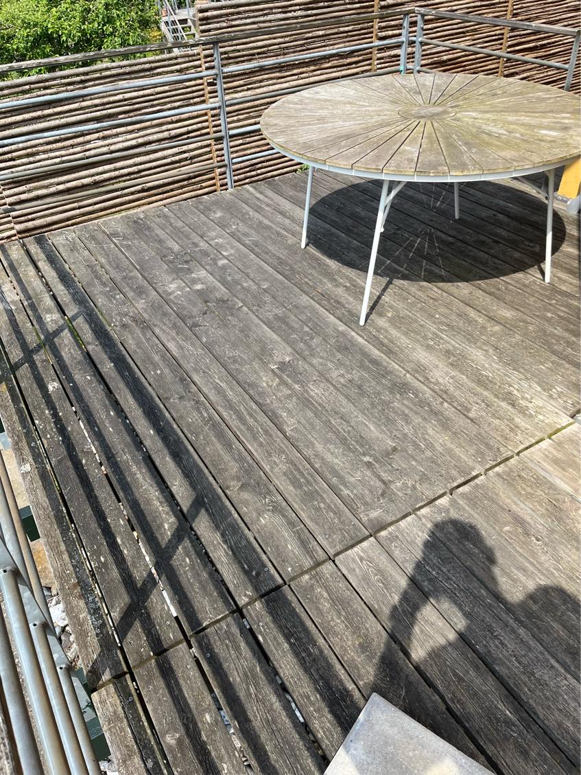 Slibning af terrasse