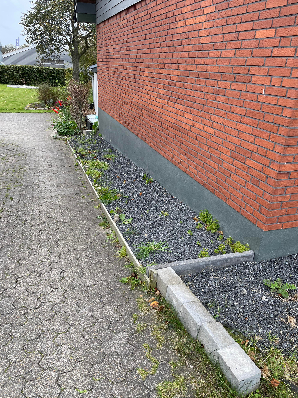 Lugning af grusareal