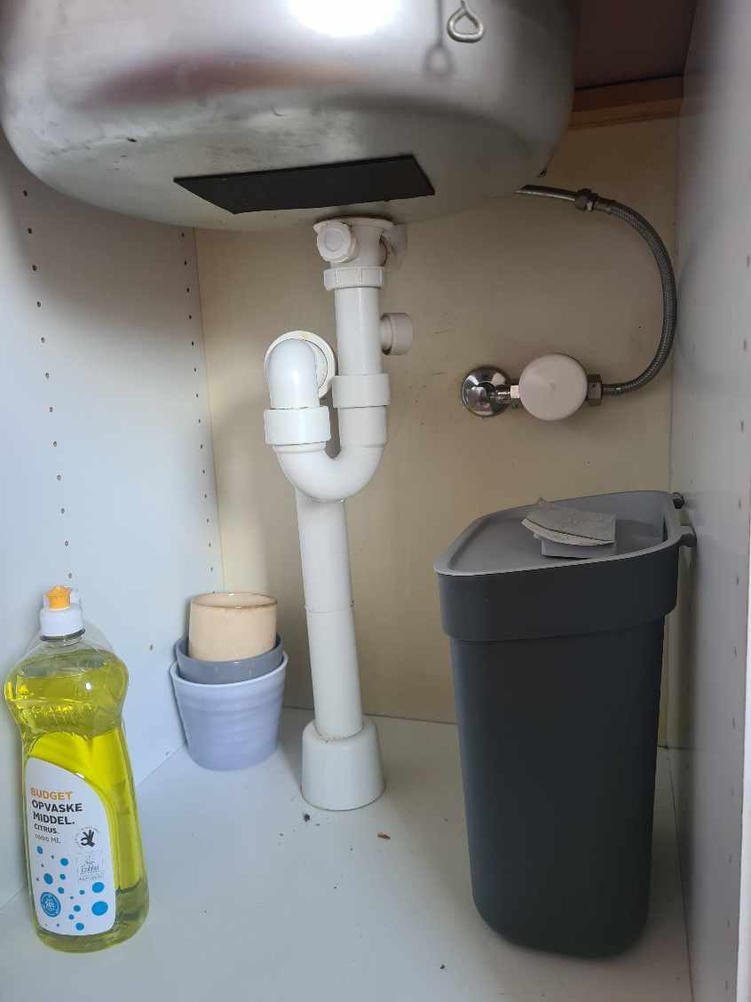 Monteret en opvaskemaskine