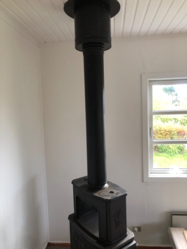 Midlertidig flytning af brændeovn