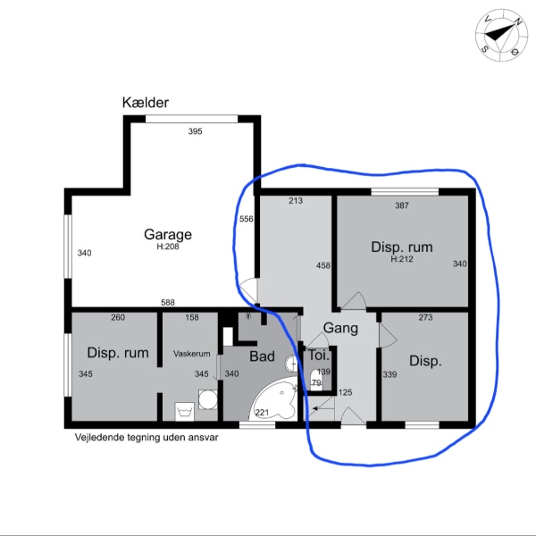 Male vægge, lofter og lister i kælder