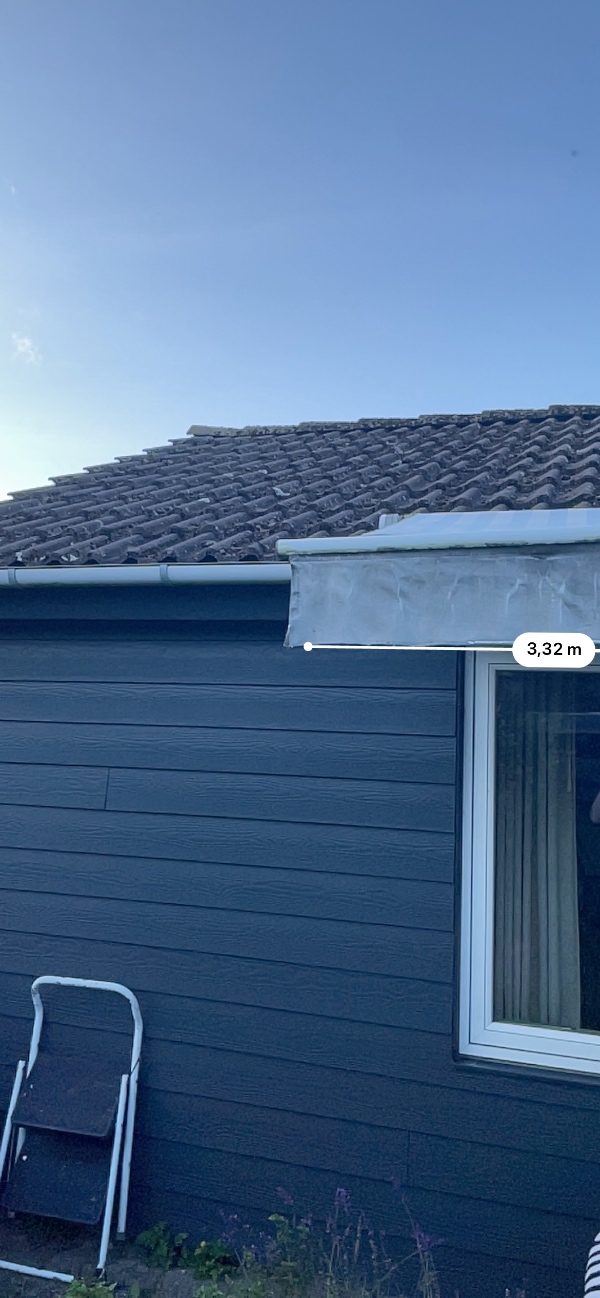 Udskiftning af markise, det er kun montering af den, vi har købt markesen