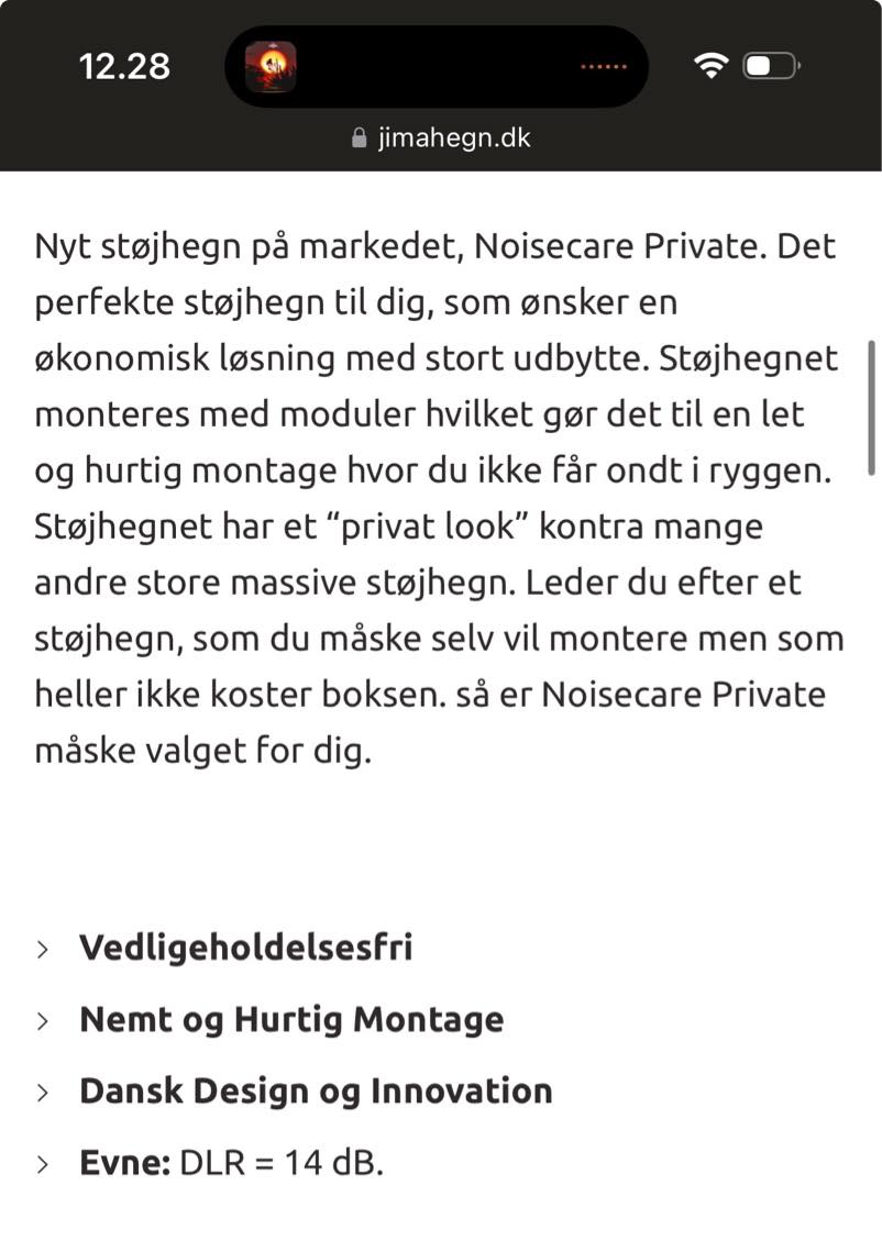 Opsætning af element hegn