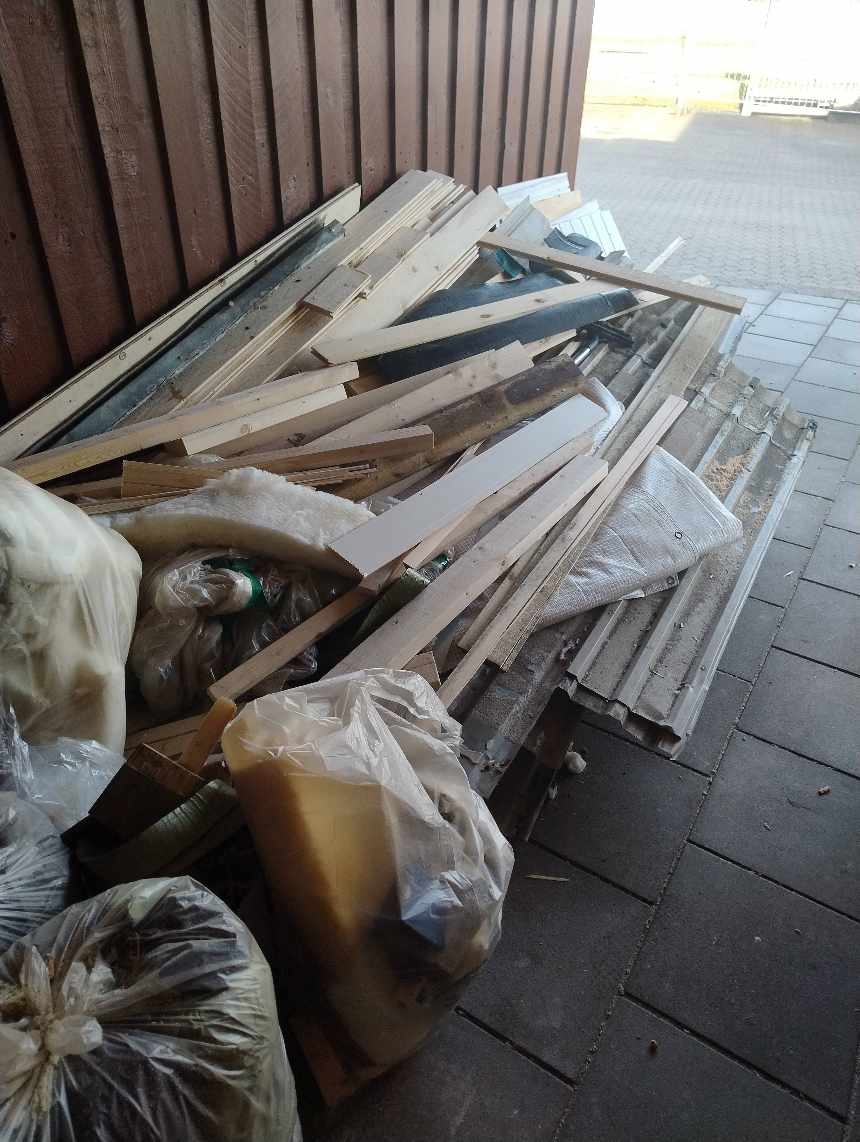 Afhentning af bygge affald