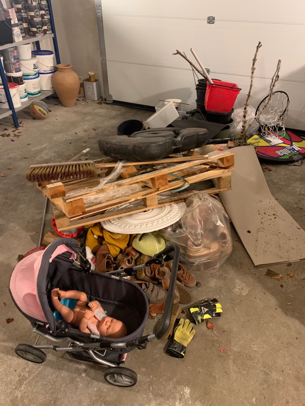 affald på lossepladsen