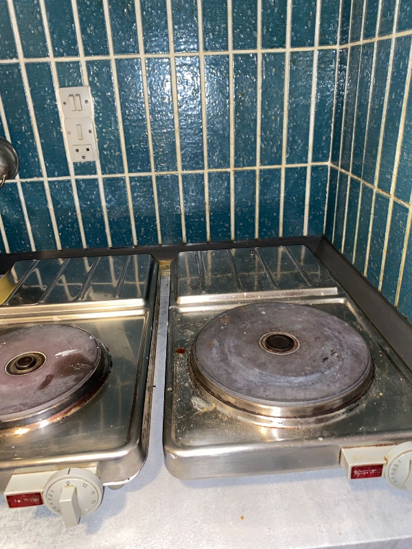 Rengøring af emhætte, 2 fritstående kogeplader