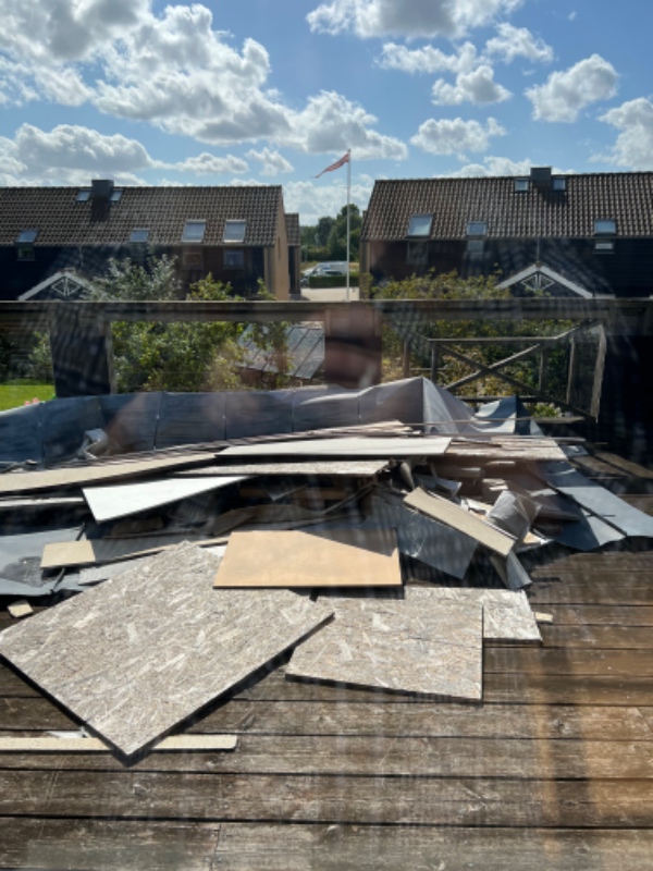 Afhentning af byggematerialer