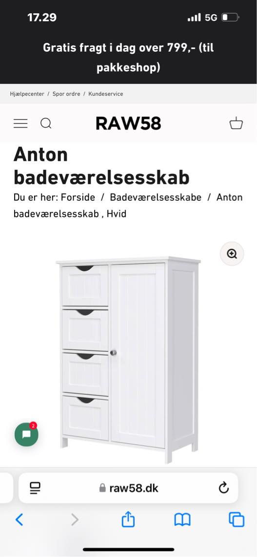 Samle to badeværelser skabe