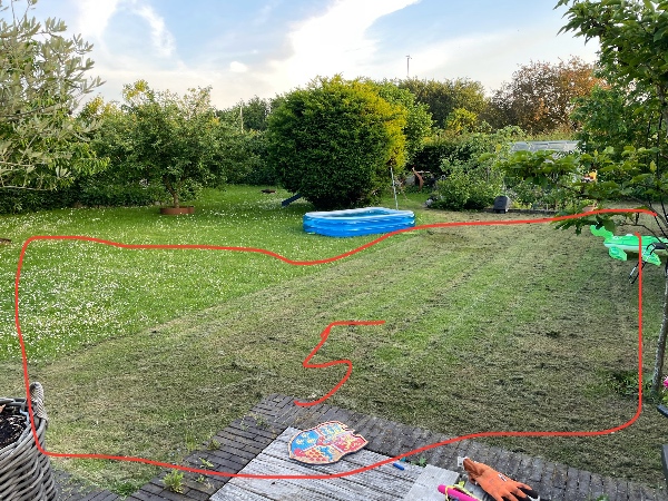 Fjernelse af træer og græsplæne