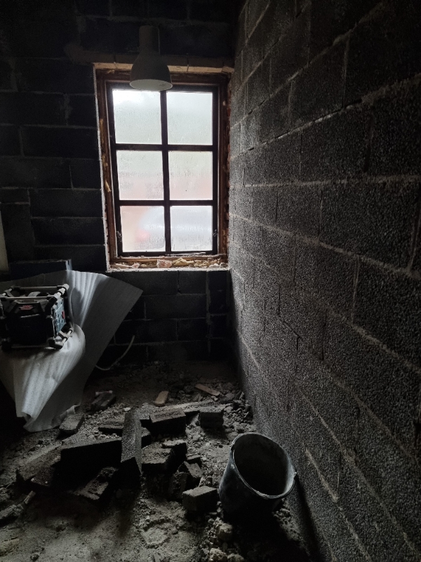 Badeværelse, pudsning, vådrumssikring, flise arbejde