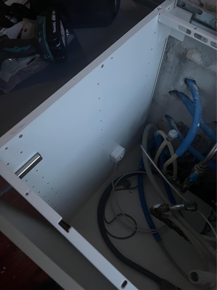 Tilslutning af opvaske maskine og udskæring i modul