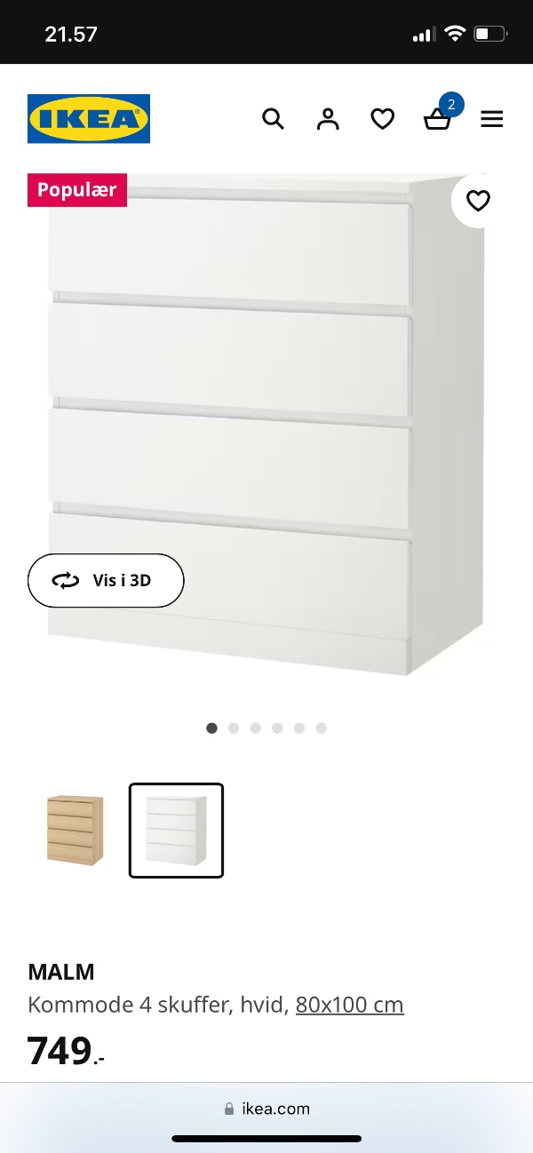Samling af møbler