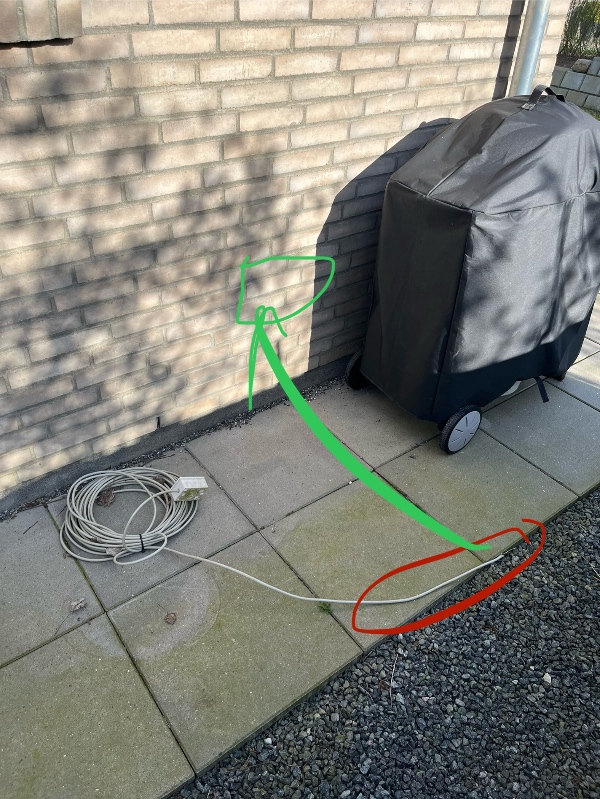 Installation af udendørs stikkontakt