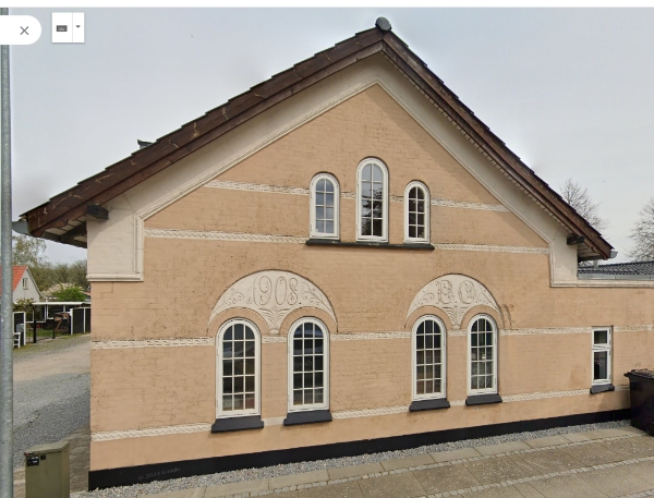 Male høj hus gavl/skeder