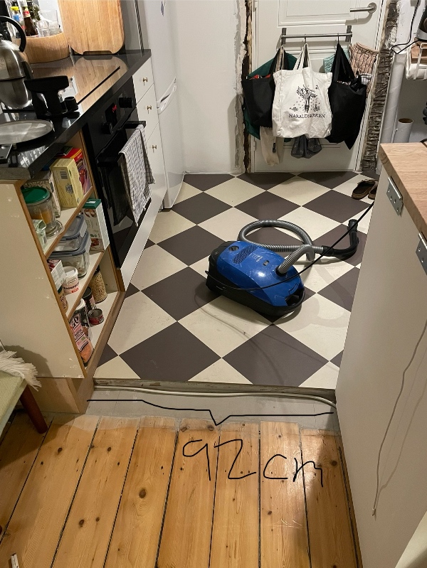 Gulvkile/rampe til gulvhøjdeforskel