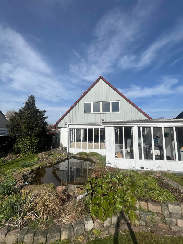 Maling af træfacade