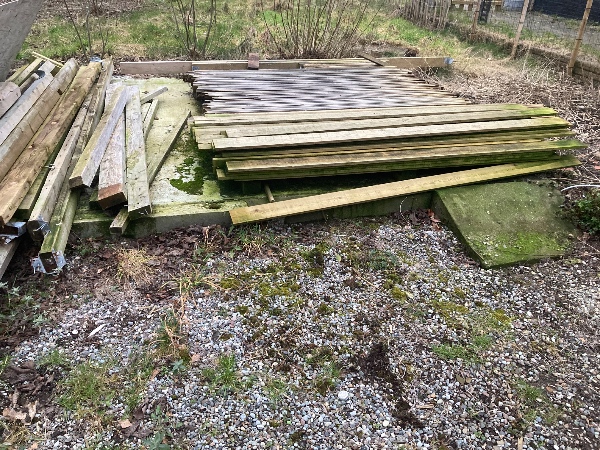 Fjernelse af gammel skurfundament mm
