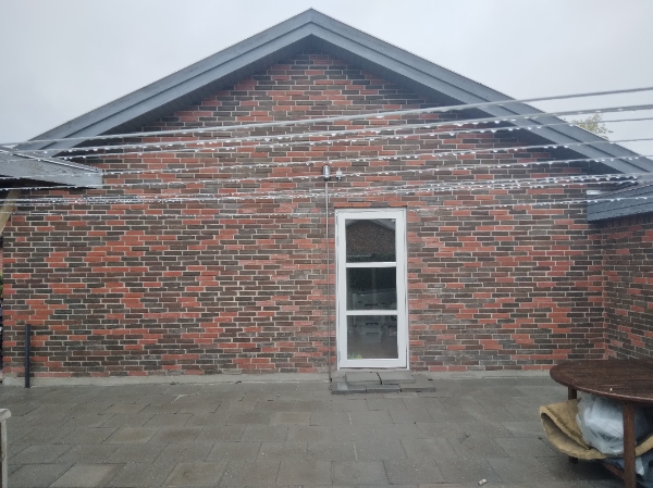 udskiftning af fuge i gavl på hus