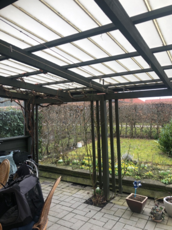 Nedtagning af overdækketerasse