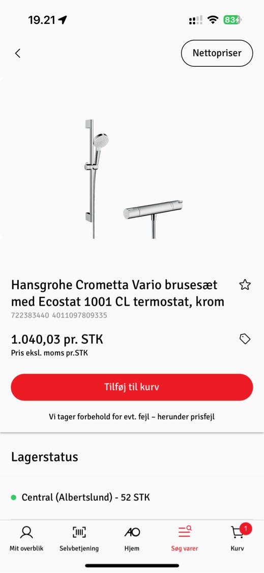VVS badeværelse