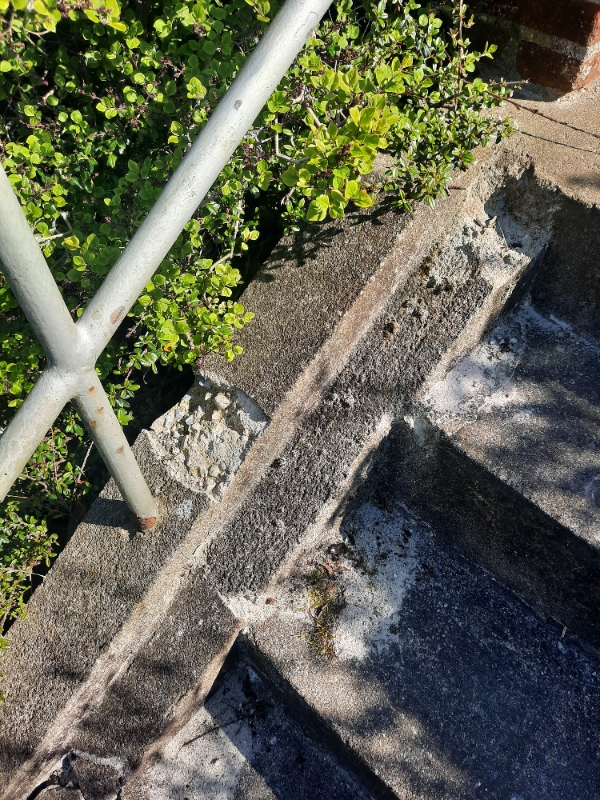 Reparation af muret trappe