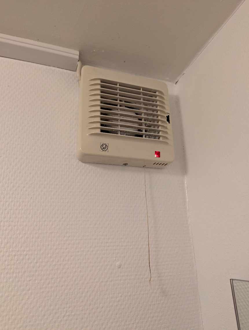 Udskiftning af udsugning på badeværelse