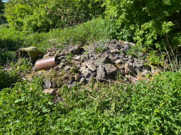 Afhentning af byggeaffald