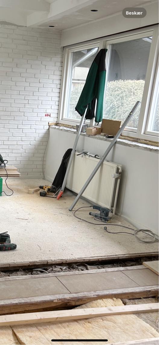 Fjerne radiator og rykke armatur