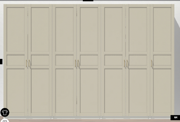 Samling af Ikea skab