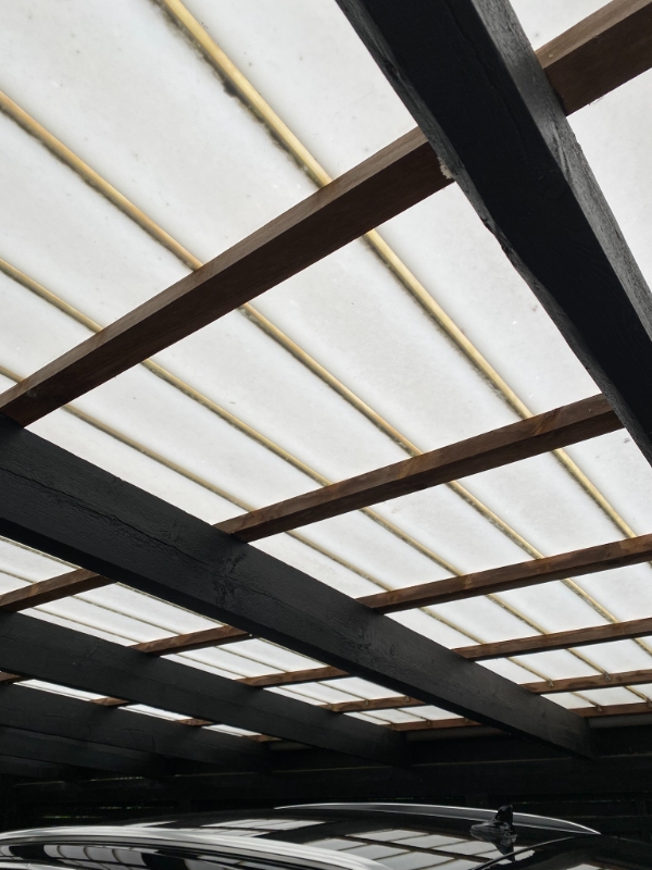 Udskiftning af carport tag og tagrende