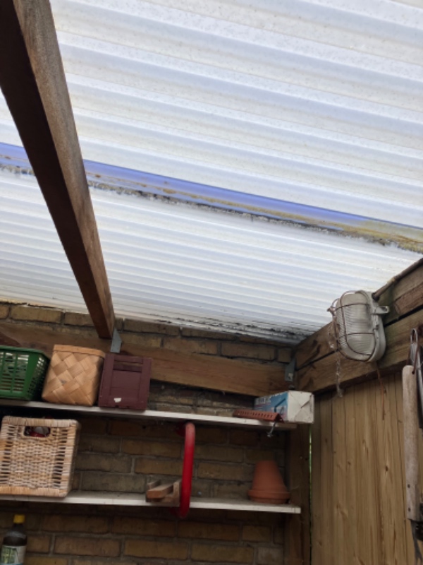 Udskiftning af trapezplader carport