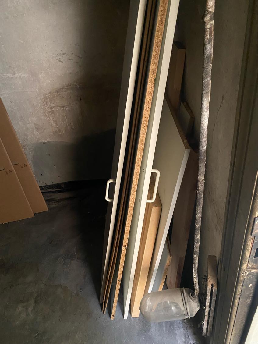 Bæring af skabslåger til storskrald