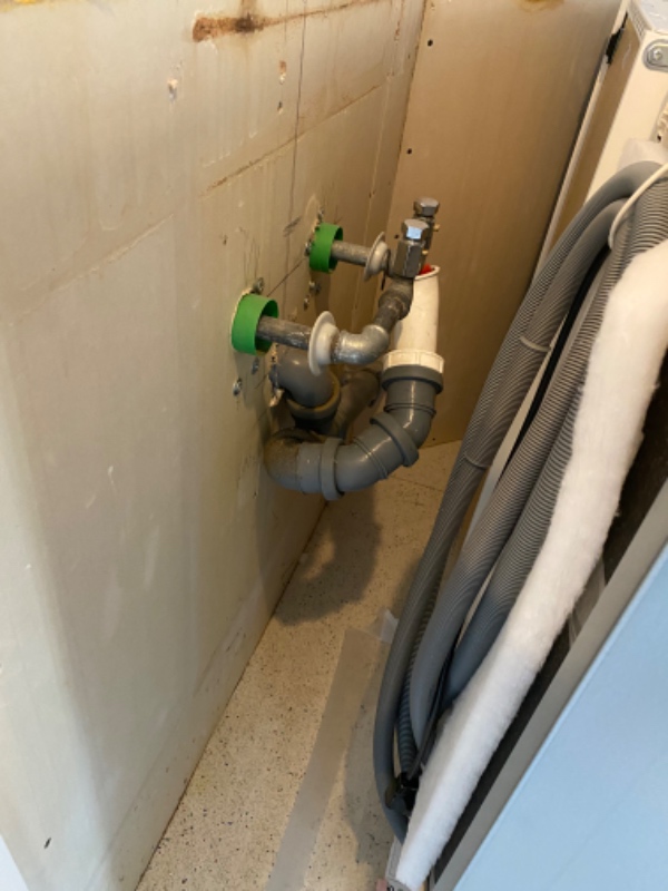 dishwasher installation to water