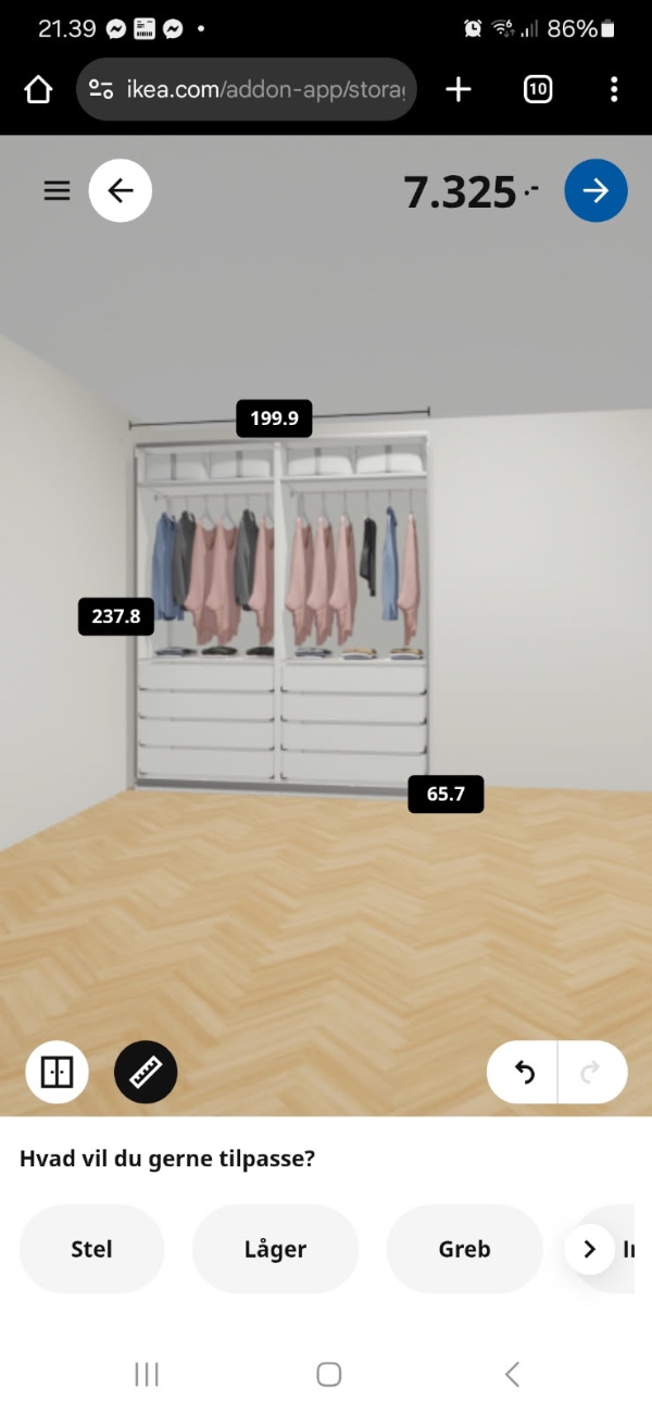 Samling af 2 x IKEA PAX skabe