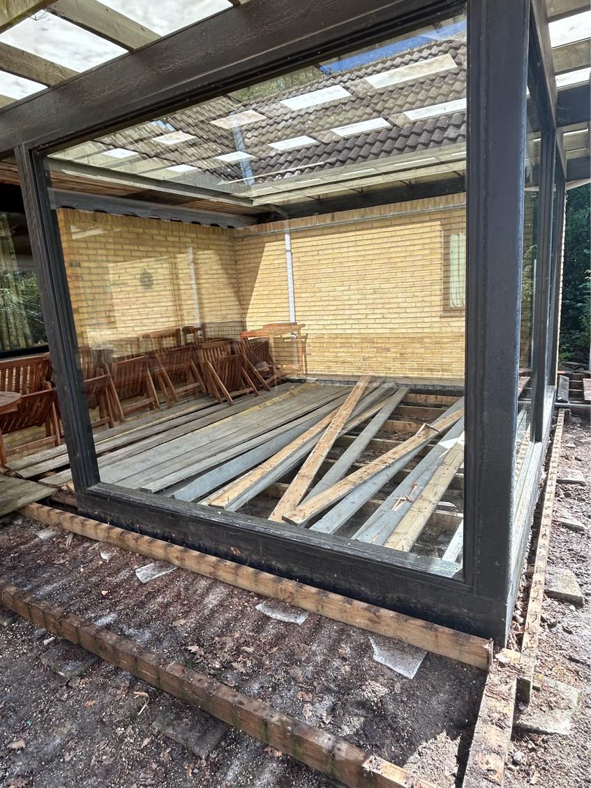 Bortskaffelse af terrasse