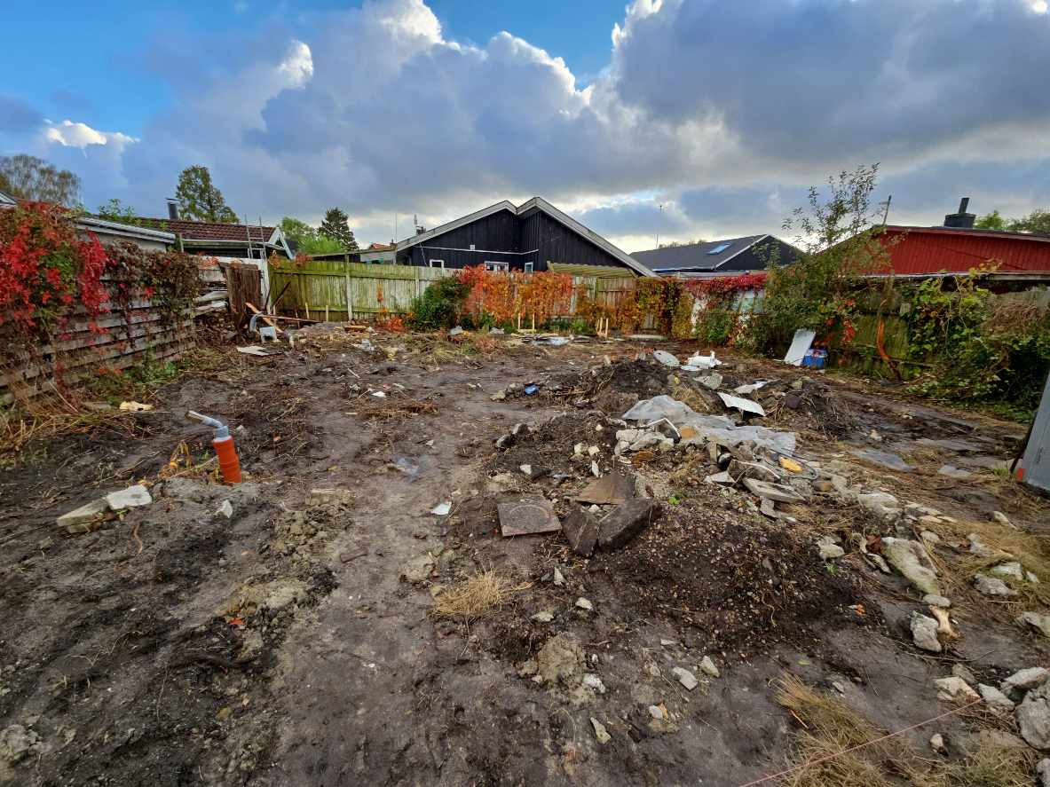 Afhentning af nedrivnings affald