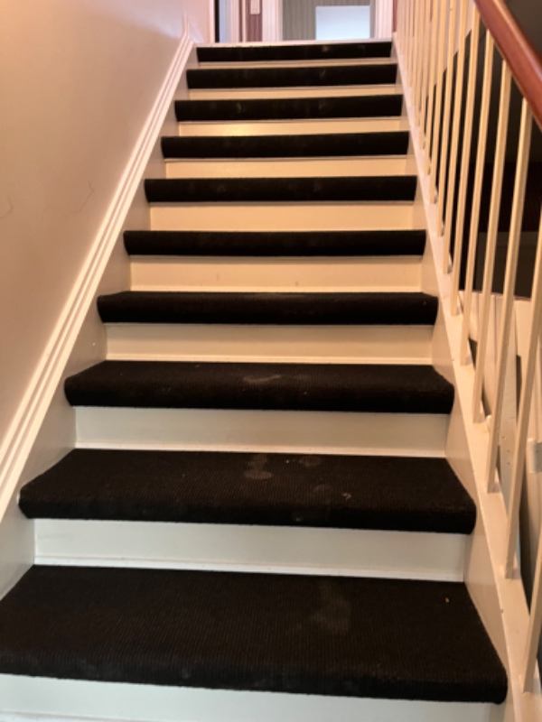 Tæpperens på trapperne, og to tæpper som kan fjernes