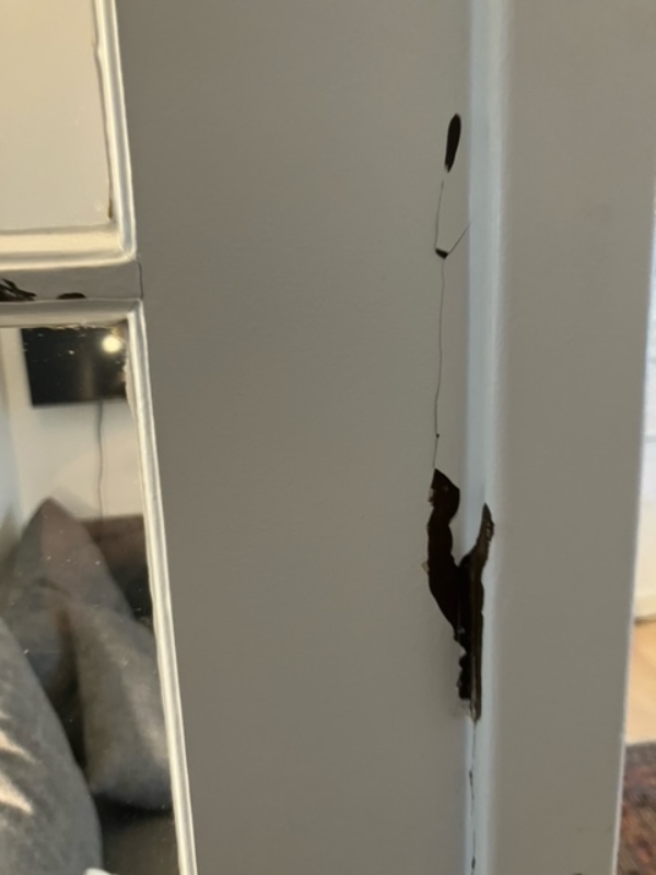 Slibning/Maling af fransk dør