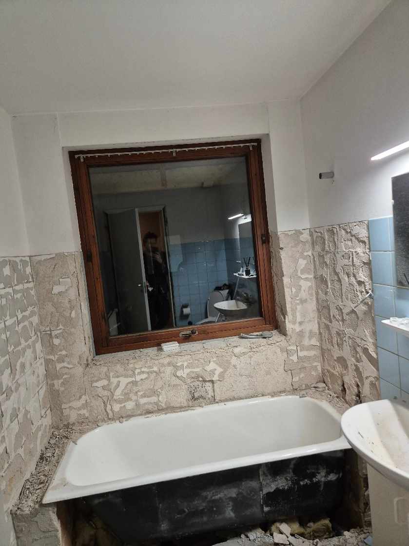 Murer vindue op. Mursten haves