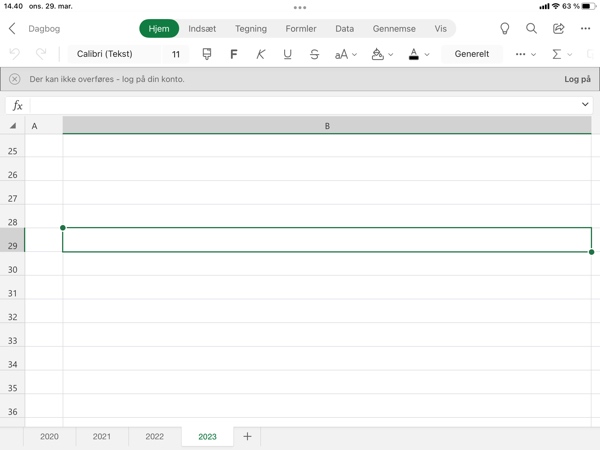 Mit Excel program driller - og nogle dok. Forsvinder.