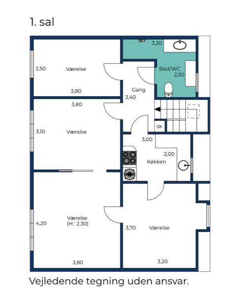 Maling af 150 kvm (Hvid)