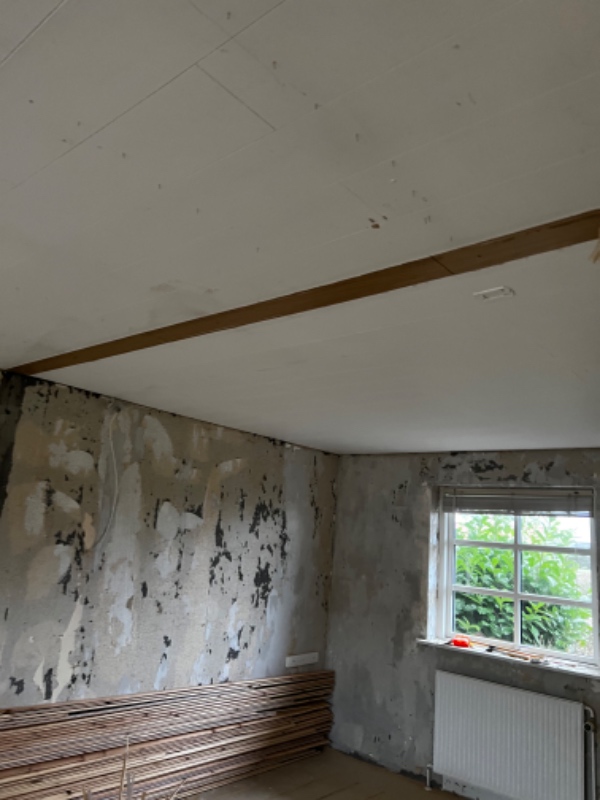 Rækkehus på 86 kvm skal males og spartles