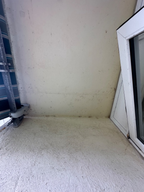 Udjævning/slibning af beton vægge/gulv/loft på altan