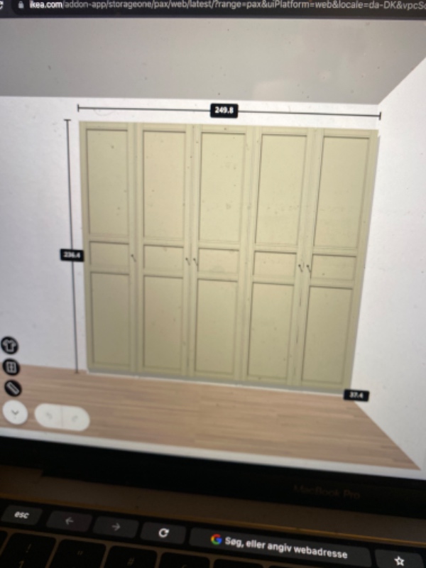 Samling af PAX skab inkl. indmad