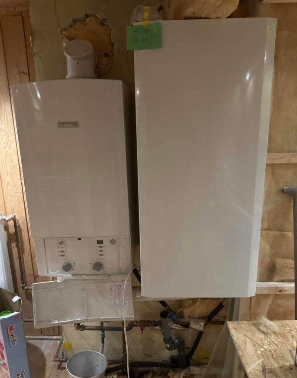 Nedtagning af gasfyr og varmtvandsbeholder