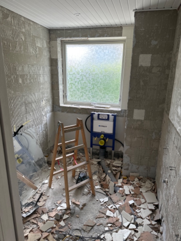 El arbejde badeværelse