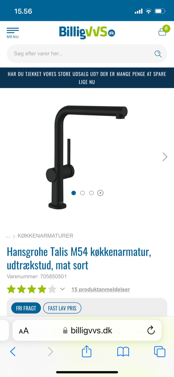 Udskiftning af armatur